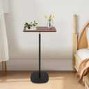 End Table, Height Adjustable Tall Side Tables Living Room, Small Standing Desk for Small Spaces,Square Drink Coffee Tables Sofa Table for Bedroom, Laptop Stand
