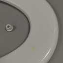 MAYFAIR 1844BNA 000 Toilet Seat with Brushed Nickel Hinges will Never Come Loose, ELONGATE, White - Brushed Nickel