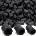 Pangda 100 Pcs Pool Black Noodles Bits Bulk Craft Small Size Versatile Mixed Floating Pool Noodles Foam Rope Tube for Play DIY Art Craft Multipurpose