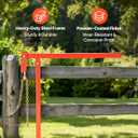 VEVOR 36 in T Post Puller, Heavy Duty Fence Post Pullers with Puller Plate & 47 in Lifting Chain, Labor-Saving T-Post Remover Tool for Round Fence Posts, Sign Posts & Tree Stumps