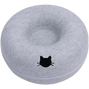 Stgfyxgs Tunnel Bed for Multiple Felines Soft Hideaway, Light Blue 20 inch Stgfyxgs Tunnel Bed for Multiple Felines Soft Hideaway, Light Blue 20 inch