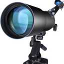 Telescopes for Adults Astronomy, 80mm Aperture 600mm Refractor Telescope for Kids & Beginners, Compact and Portable Travel Telescopio with Backpack