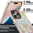 Magnetic for iPhone 16 Pro Max Magsafe Case Cute - Durable Shockproof 6.6 ft Drop Impact Phone Case - Funny Diamond Butterfly Design for iPhone 16 Pro Max 6.9"