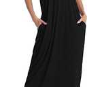 Marvmys Womens Cotton Long Nightgowns Spaghetti Strap V Neck Full Slip Sleep Shirts with Pockets, Medium