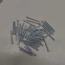 uxcell Furniture Confirmat Screw, 100pcs 5x50mm Hex Socket Wood Screws Zinc Plated Countersunk Self-Tapping Furniture Connecting Screw