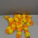 Marubhumi 5 PC 4.5 Feet Long Strands Artificial Marigold Flowers with Bell Garland for Diwali Decor, Garland for Decoration, Diwali Decorations for Home, Christmas Decor Wedding Decor (Yellow/Mango)