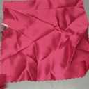 Homiest 100 Pack Hot Pink Satin Dinner Napkins - 20x20 Inches, Scalloped Square Elegant Wedding Napkins for Restaurant Banquet Graduation Party