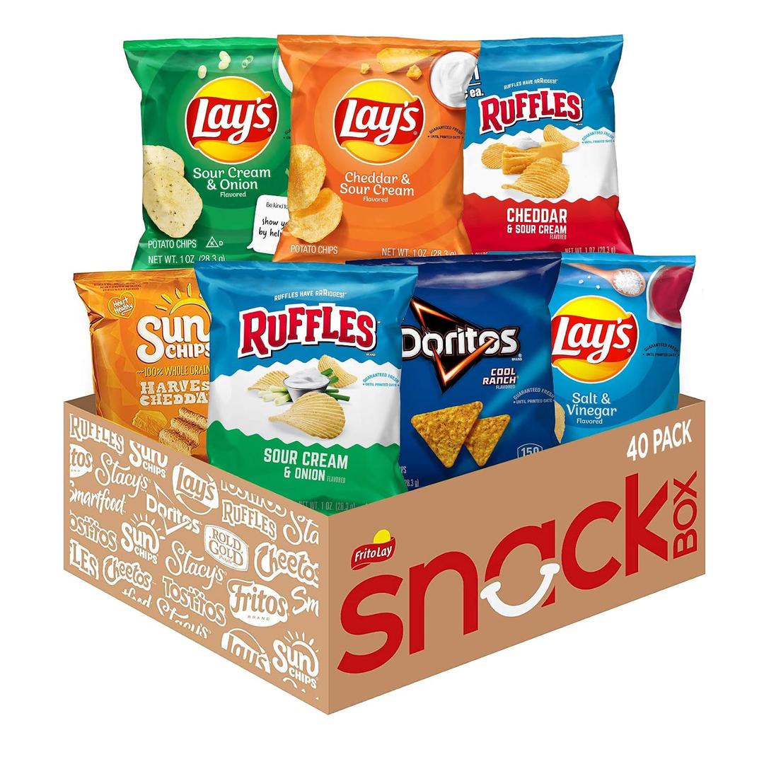Frito-Lay Tangy Favorites Mix Variety Pack, 1 Ounce (Pack of 40) (EXP 07/14/26)