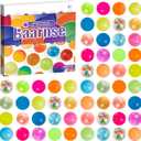 100PCS Colorful Small Bouncy Balls Bulk with Gift Box Mixed Colors Mini Bounce Bouncy Balls for Kids Party Favors, Carnival Prizes, Birthdays Gift, Easter Gifts (18 mm/ 0.71 Inch) (Multicolored)