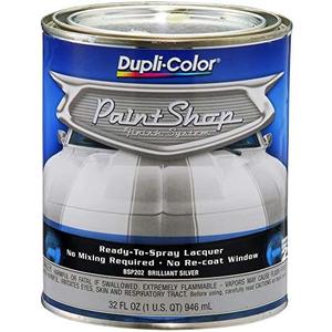 Dupli-Color (BSP202-2 PK 'Paint Shop' Brilliant Silver (Metallic) Finish System Base Coat - 1 Quart, (Case of 2)