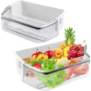 Fits for kenmore Elite Refrigerator Parts By AMI PARTS- AAP73252202 AAP73252209 Refrigerator Door Bin for L.G Refrigerator LFX31925ST LFXC24726S LFX25991ST (Right, 2 Pack)