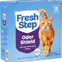 Fresh Step Clumping Cat Litter, Multi-Cat, Long Lasting Odor Control Kitty Litter with Activated Charcoal, Low Dust Formula, 14 lb
