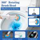 Disposable Toilet Brush,with 24 Refill Heads and Holder,Clean Brush Starter Kit,with 1 Toilet Wand, 1StorageCaddy and,3Fragrant Tablet, Toilet Wand Kit,Deep Cleaning Bathroom.