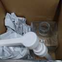 Uceoo Coffee Syrup Dispenser, Glass Syrup Bottle With Plastic Pump, 37 Oz Large Capacity Square Syrup Pump Dispensers for Coffee Bar, Simple Clear Pump Bottle for Honey, Condiments, Salad Dressings