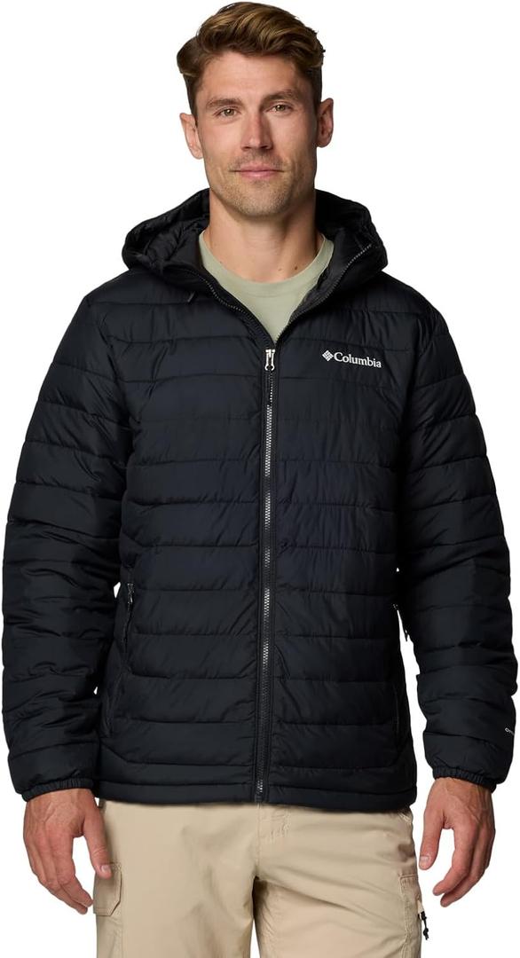 Columbia Men's Powder Lite Ii Hooded Jacket (Medium, Black)