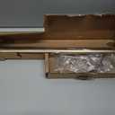 Ivilon Drapery Window Curtain Rod - End Cap Style Design 1 Inch Pole. 28 to 48 Inch Color Warm Gold