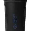 BlenderBottle Sport Shaker Cup Insulated Stainless Steel Water Bottle with Wire Whisk, 24-Ounce, Black