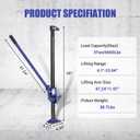 3-Ton Heavy Duty Farm Jack - 60" High Lift Ratcheting Off Road Jack, 6000 LB Capacity, 6.1" - 53.94" Adjustable Height for Trucks, UTVs, ATVs, Trailers