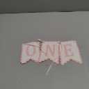 Bow First Birthday High Chair Banner - Pink Bow 1st Party Decoration,Coquette First High Chair Banner,Coquette One Birthday Photo Prop (bow 1st)