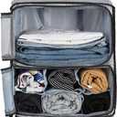 Surblue Hanging Shelves Travel Compression Packing Cube for Carry-on Luggage Suitcase Collapsible Transformable Garment Closet Organizers Large Capacity, Lightgrey, XXL (XXL_14.96*11.47*22.83in)