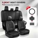 For Honda Accord Seat Covers 2023-2024-2025-2026 EX/LX Waterproof Leather
