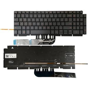 GinTai Laptop US Backlit Keyboard Replacement for Dell G15 (5510, 5511, 5515, 5520, 5521, 5525) 0H4XRJ 343NN 0TJ0J6 490.0GE07.0A01 (Orange Red Backlit)