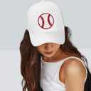 TEHAUX Wear-Resistant Baseball Hat Patches 3.03 Inch Embroidered Appliques for DIY Clothes Decoration Repair on Jackets Bags Hats