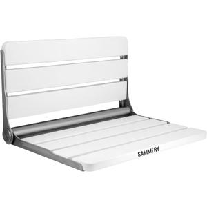 Wall Mount Shower Seat 18", Shower Bench Wall Mount for Inside Shower, Fold Down Shower Seat, Shower Seats for Adults