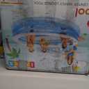 INTEX Swim Center Inflatable Family Lounge Pool: Built-In Bench  Cup Holder  156 Gallon Capacity  90" x 86" x 31"  Blue