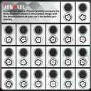 21PCS Wheel Locking Nut Key Kit Compatible with BMW Series, Wheel Lock Nut Socket Adapter Set, Wheel Anti-Theft Lug Nut Removal Tool, Anti-Theft Screw Remover
