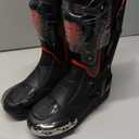 Zeozoom Motorcycle Riding Boots Motorcycle Leather Boots for Women and Men Protection Anti Slip Racing Sports (Black, Adult, Men, 6, Numeric, US Footwear Size System, Medium)