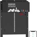Smart Chicken Coop Door - App & Timer Controlled, Tri-Power Solar/Battery/Grid, Anti-Pinch Safety Sensor, Weatherproof Aluminum Design, Plug & Play Installation