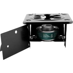 Coghlans Portable Folding Camp Stove  Compact, Lightweight Steel Cooking Stove for Camping, Backpacking, Hiking, or Emergency Use  Uses Canned Heat or Fuel Tablets, Black