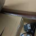 LEPOWER Tripod Floor Lamp, Mid Century Wood Standing Lamp, Modern Design Shelf Floor Lamp for Living Room, Bedroom, Office, Flaxen Linen Shade with E26 Lamp Base Walnut