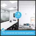 Art3d 10-Pack Smooth Drop Ceiling Tile 2ft x 4ft - Fire-Rated, Waterproof, Reusable - Premium PVC, No Sag and Breakage - Cover 80 Sq. Ft, White, 24*48