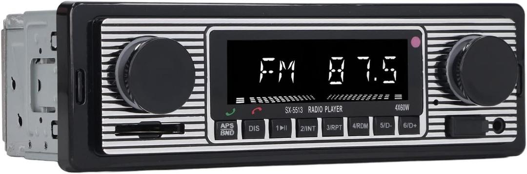 Bluetooth Car Stereo with USB AUX Inputs, Car Radio MP3 Player, Hands Calling for Vehicle Driving (5513)