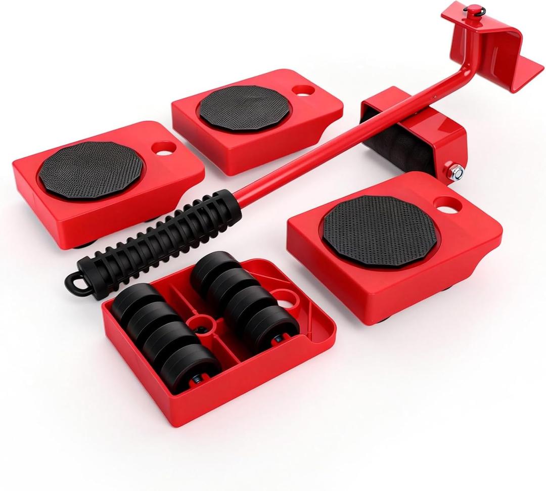 Furniture Lift Mover Tool Set  Heavy Furniture Movers with Wheels, Heavy Item Movers Sliders Furniture Lifter Tool for Furniture, Coffee Tables, Refrigerators, Washing Machines