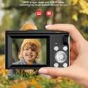 Digital Camera for Kids: Black Camera for Teens - Christmas Birthday Gifts for Boys Girls 8-10 - Toys for Girls 8-13 - Compact Camera for 6 7 8 9 10 Years Old- Toys for Kid Children Toddler