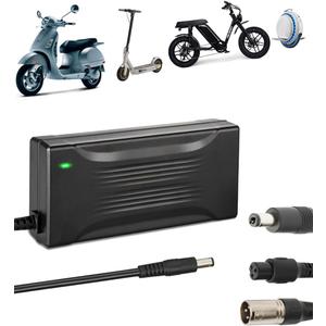 UL Listed 54.6V 4A Fast Charger Replacement for 13S 48V Lithium Battery Pack, Power Supply Adapter with 4 Plugs, 3- Pin XLR Connector for Electric Wheelchair, Pride Mobility, Jazz Power Chair