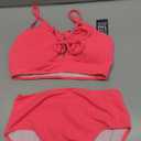 BMJL High Waisted Bikini Sets for Women Textured Tummy Control Swimsuits Two Piece Cutout Beach Swim Bathing Suits, Size M