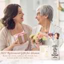 Retirement Gift for Woman - Happy Retirement Gifts for Coworker Teacher Nurses Boss Mom Sister Retirees Women Party Decorations with Amethyst Crystal