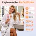 5 in 1 Blow Dryer Brush Set, Upgrade Hair Dryer & Blow Dryer Brush & Air Curling Wrap & Paddle Brush, Detachable Hot Air Brush Styling Tools, High Speed Travel Hair Volumizer Straightener Curler Pink
