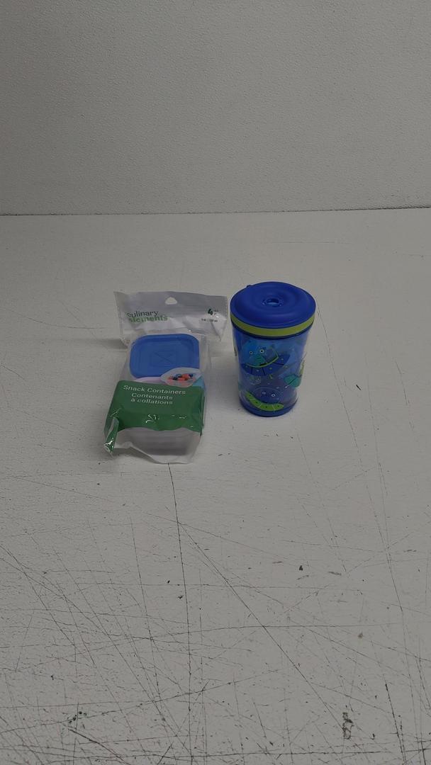 Snack Container 2 PC And 12 Oz Tumbler