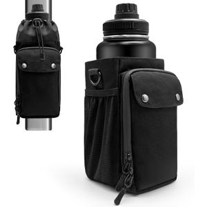 Heavy-duty Magnetic Gym Bag for Men &Women with Multiple Pockets,Magnetic Bottle Bag Included 4 Built-in Strong Magnets, Ideal for Gym,Sports Activities (Black,No Bottle)