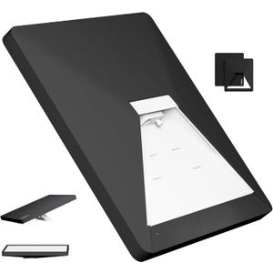 Starlink Mini Case, Mini Protective Cover Liquid Silicone Case for Starlink Satellite Dish, Accessories for Starlink Portable Full Cover Shell with Black Sticker (Black)