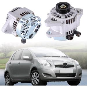 Alternator fit for Toyota Yaris 2006 2007 2008 2009 2010 2011 2012 2013 2014 2015 L4 1.5L,Slakerbe Alternator 12V 80A Alternator 27060-21150 27060-21151 104210-8180 11203
