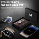 Wallet for Men Minimalist Pop Up Credit Card Case Holder 1-7 Cards, Smart Slim Wallet with Money Clip ID Window RFID Blocking Bifold Compact(Airtag Not Included) Wallets Gifts for Men (Coffee)