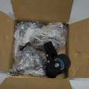 1.6 Inch Blue Polyurethane Caster Wheels, Metric M8-1.25 Threaded Stem (Screw Diameter 8mm, Length:15mm), Heavy Duty Casters Set of 4 with Locking Brakes, 450 lb Capacity for Furniture, Carts