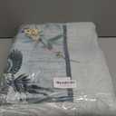 Vowkten 4x6 Rug Chinoiserie-Style Floral Vintage Washable Area Rugs Non Slip Low Pile Small Carpet for Bedroom, Bedside, Kids Room, Office, Dining Room, Blue