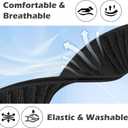 Nylon-Bicep-Bands for Whoop-5.0/4.0 One/Peak/MG/Life band - Adjustable Elastic Breathable Replacement Bicep Band for Whoop 3.0/4.0/5.0, Fitness Bands for Health,Fitness Activity Tracker (Black)